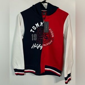 Tommy Hilfiger Kids' Red, White, and Blue Hoodie